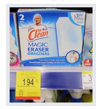 MEGA Deal-Mr Clean Magic Erasers Twin Pack For .07 Each at Walgreens