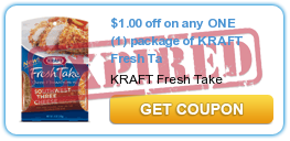 $1.00 off on any ONE (1) package of KRAFT Fresh Ta