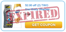 $2.00 off (2) TWO Dial Body Washes