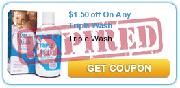 $1.50 off On Any Triple Wash