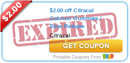 $2.00 off Citracal Calcium Gummies / Slow Release