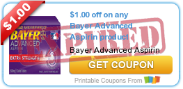 $1.00 off on any Bayer Advanced Aspirin product