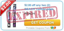 $2.00 off any two (2) REACH Toothbrushes