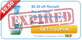 $0.50 off Renuzit Super Odor Neutralizer product