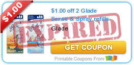 $1.00 off 2 Glade Sense & Spray refills