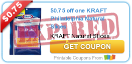 $0.75 off one KRAFT Philadelphia Natural Slices