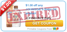 $1.00 off any JOHNSON'S Baby Oil product