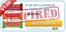 $1.00 off 4 LARABAR or JOCALAT bars