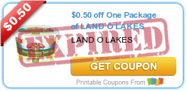 $0.50 off One Package of LAND O LAKES