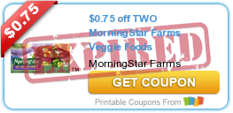 $0.75 off TWO MorningStar Farms Veggie Foods