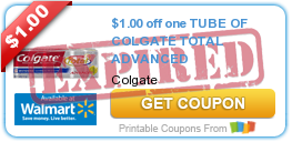 $1.00 off one TUBE OF COLGATE TOTAL ADVANCED