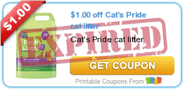 $1.00 off Cat's Pride cat litter