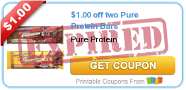 $1.00 off two Pure Protein Bars