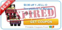 $0.90 off 1 JELL-O Temptations or Mousse