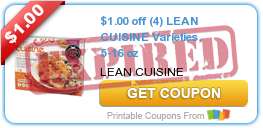 $1.00 off (4) LEAN CUISINE Varieties, 5-16 oz