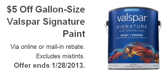 Valspar Paint 5 Per Gallon Rebate No Limit