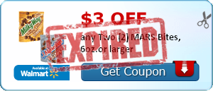 $3.00 off any Two (2) MARS Bites, 6oz.or larger