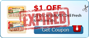 $1.00 off (2) OSCAR MAYER Deli Fresh lunch meats