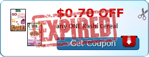 $0.70 off any ONE Kashi Cereal