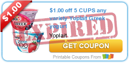 $1.00 off 5 CUPS any variety Yoplait Greek yogurt