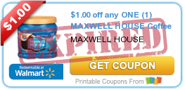 $1.00 off any ONE (1) MAXWELL HOUSE Coffee