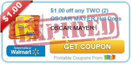 $1.00 off any TWO (2) OSCAR MAYER Hot Dogs