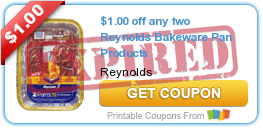 $1.00 off any two Reynolds Bakeware Pan Products