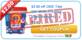 $2.00 off ONE Tide OXI Multi-Purpose Stain Remover