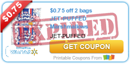 $0.75 off 2 bags JET-PUFFED Marshmallows