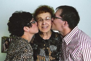 grandma kiss