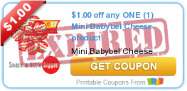 $1.00 off any ONE (1) Mini Babybel Cheese product