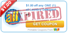 $1.00 off any ONE (1) all Laundry Detergent