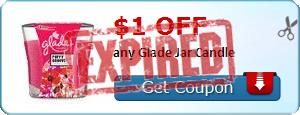 $1.00 off any Glade Jar Candle