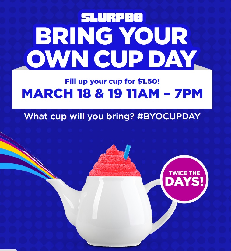 7Eleven Bring Your Own Cup Day 3/18 & 3/19 The Clever Couple