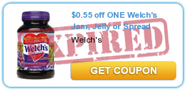 $0.55 off ONE Welch's Jam, Jelly or Spread