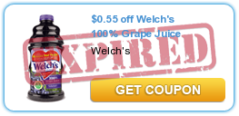 $0.55 off Welch's 100% Grape Juice