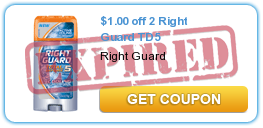 $1.00 off 2 Right Guard TD5