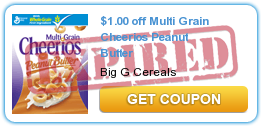 $1.00 off Multi Grain Cheerios Peanut Butter