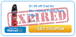 $1.00 off Dial for Men Speed Foam Body Wash