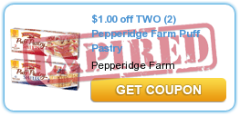 $1.00 off TWO (2) Pepperidge Farm Puff Pastry