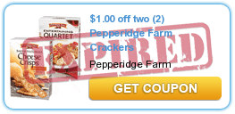 $1.00 off two (2) Pepperidge Farm Crackers