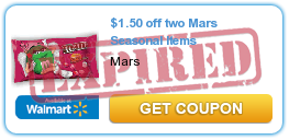 $1.50 off two Mars Seasonal Items