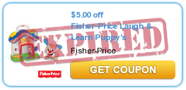 $5.00 off Fisher-Price Laugh & Learn Puppy's