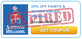 25% OFF PAINTS & STAINS Sherwin Williams