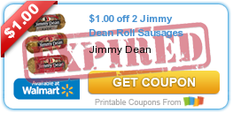 $1.00 off 2 Jimmy Dean Roll Sausages