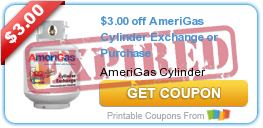 $3.00 off AmeriGas Cylinder Exchange or Purchase