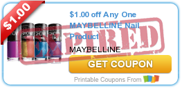 $1.00 off Any One MAYBELLINE Nail Product