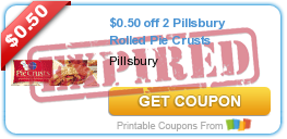 $0.50 off 2 Pillsbury Rolled Pie Crusts