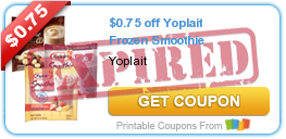 $0.75 off Yoplait Frozen Smoothie