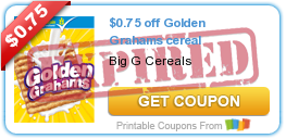 $0.75 off Golden Grahams cereal